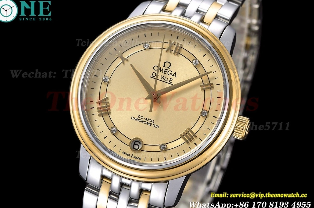 De Dial Ville YG 32.7mm MY8215 Prestige Ladies Gold GDF SS 0228